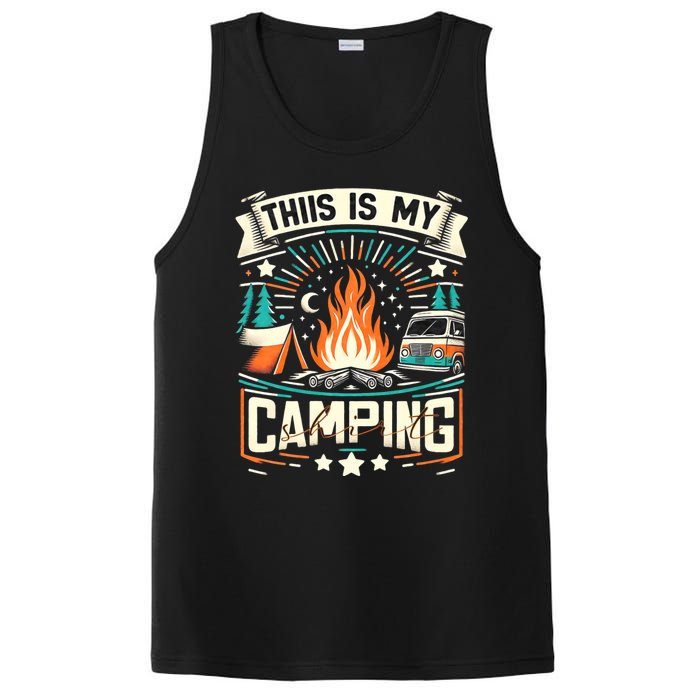 This Is My Camping Funny Camper Hiker Camping Lovers PosiCharge Competitor Tank