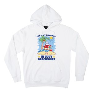 This Is My Christmas In July Beachshirt Funny Xmas Santa Hoodie