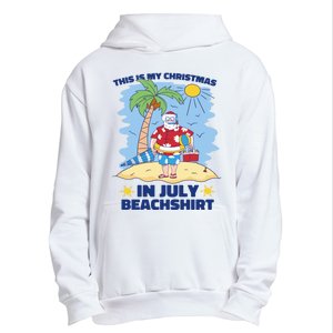 This Is My Christmas In July Beachshirt Funny Xmas Santa Urban Pullover Hoodie