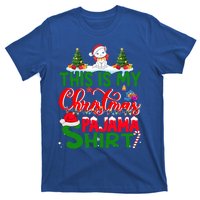 This Is My Christmas Pajama Gift Cat Santa Hat Christmas Cool Gift T-Shirt