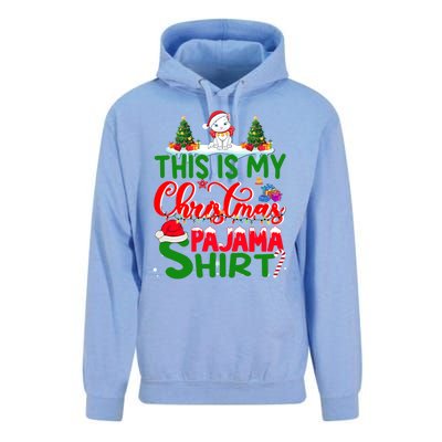 This Is My Christmas Pajama Gift Cat Santa Hat Christmas Cool Gift Unisex Surf Hoodie