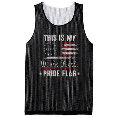 This Is My Pride Flag 1776 American 4th of July Patriotic Mesh Reversible Basketball Jersey Tank