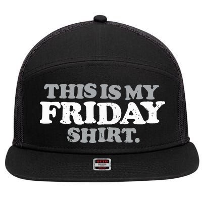 This Is My Friday Funny Vintage Retro Distressed 7 Panel Mesh Trucker Snapback Hat