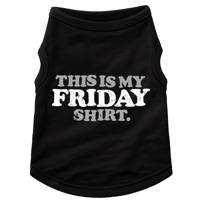 This Is My Friday Funny Vintage Retro Distressed Doggie Tank
