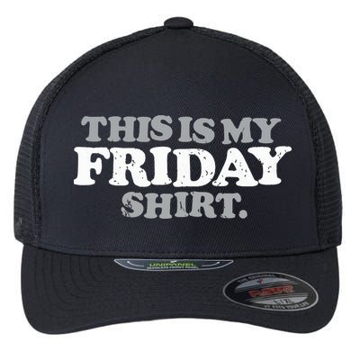 This Is My Friday Funny Vintage Retro Distressed Flexfit Unipanel Trucker Cap