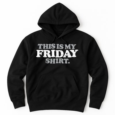 This Is My Friday Funny Vintage Retro Distressed Hoodie
