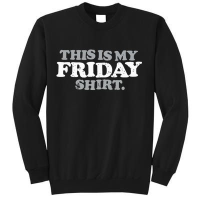 This Is My Friday Funny Vintage Retro Distressed Sweatshirt