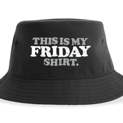 This Is My Friday Funny Vintage Retro Distressed Sustainable Bucket Hat