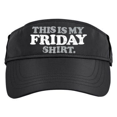 This Is My Friday Funny Vintage Retro Distressed Adult Drive Performance Visor