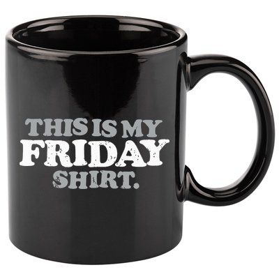 This Is My Friday Funny Vintage Retro Distressed 11oz C Handle Ceramic Mug