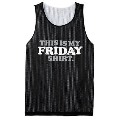This Is My Friday Funny Vintage Retro Distressed Mesh Reversible Basketball Jersey Tank