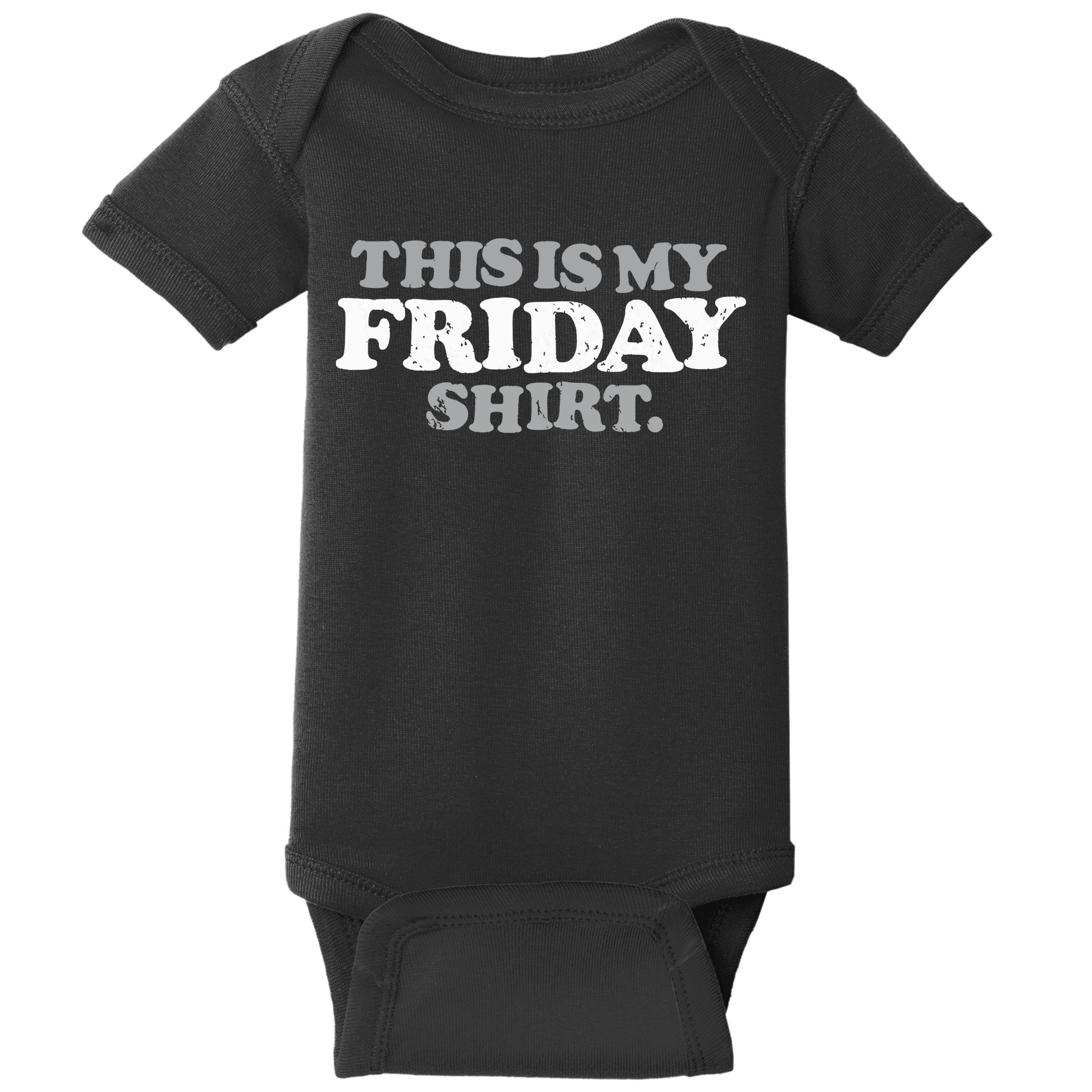 This Is My Friday Funny Vintage Retro Distressed Baby Bodysuit