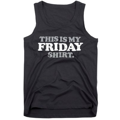This Is My Friday Funny Vintage Retro Distressed Tank Top