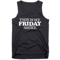 This Is My Friday Funny Vintage Retro Distressed Tank Top