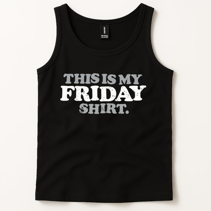 This Is My Friday Funny Vintage Retro Distressed Tank Top