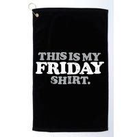 This Is My Friday Funny Vintage Retro Distressed Golf Towel