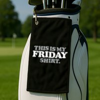 This Is My Friday Funny Vintage Retro Distressed Golf Towel