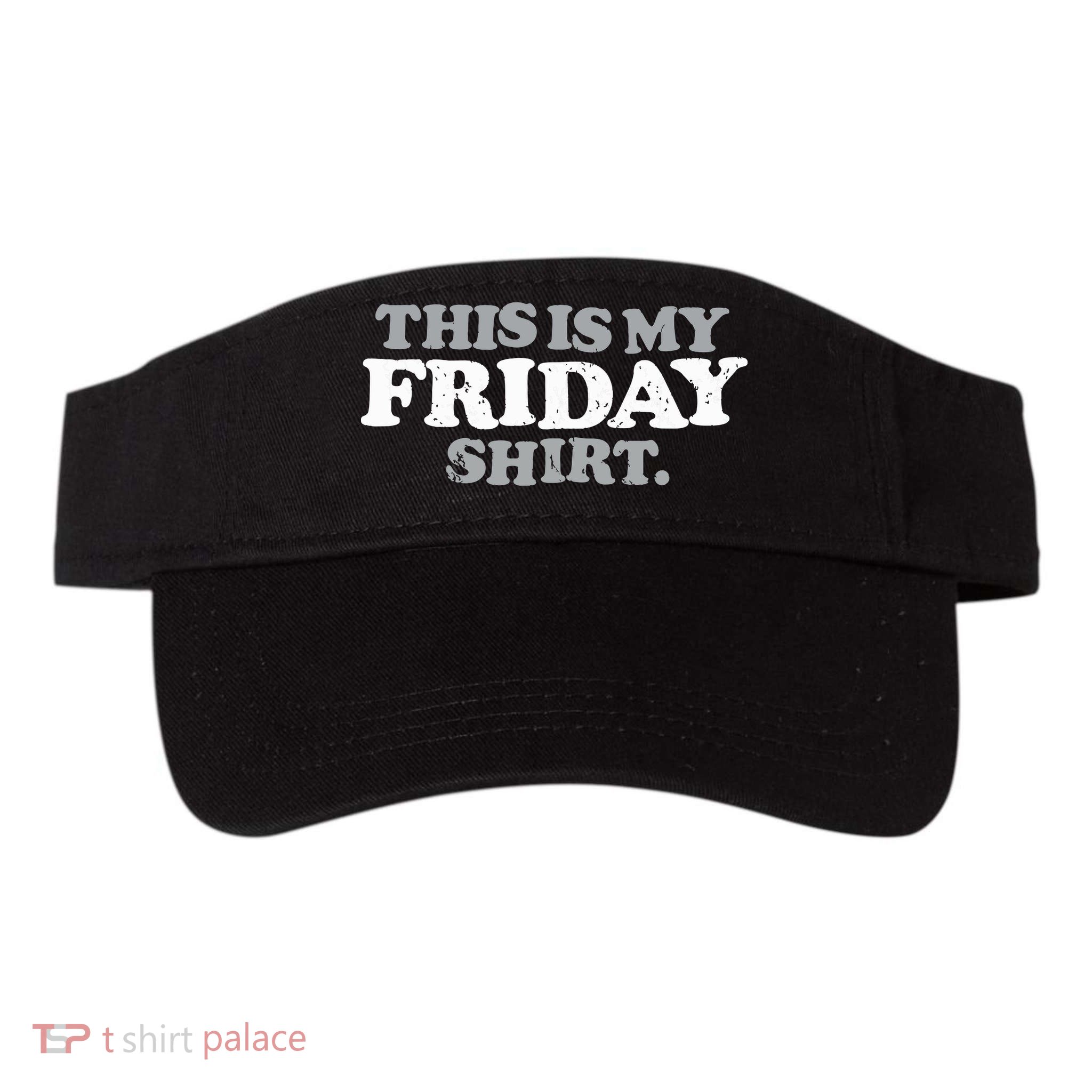 This Is My Friday Funny Vintage Retro Distressed Visor