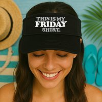 This Is My Friday Funny Vintage Retro Distressed Visor
