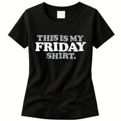 This Is My Friday Funny Vintage Retro Distressed Womens T-Shirt