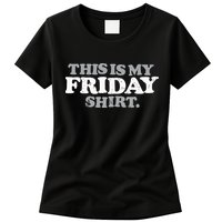 This Is My Friday Funny Vintage Retro Distressed Womens T-Shirt