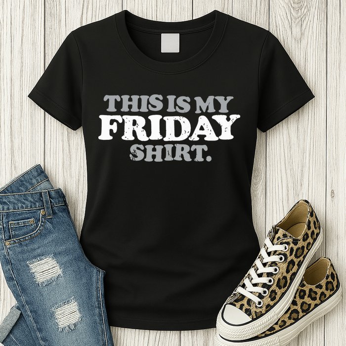 This Is My Friday Funny Vintage Retro Distressed Womens T-Shirt