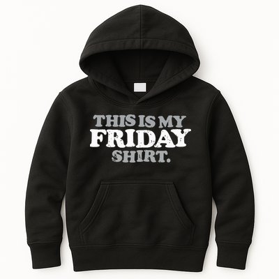 This Is My Friday Funny Vintage Retro Distressed Kids Hoodie
