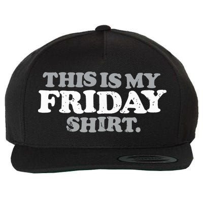 This Is My Friday Funny Vintage Retro Distressed Wool Snapback Cap