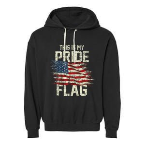 This Is My Pride Flag USA American 4th Of July Patriotic Tank Top Garment-Dyed Fleece Hoodie