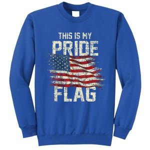 This Is My Pride Flag USA American 4th Of July Patriotic Tank Top Sweatshirt