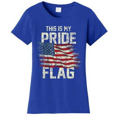 This Is My Pride Flag USA American 4th Of July Patriotic Tank Top Women's T-Shirt