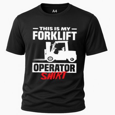 This Is My Forklift Operator Forklift Cooling Performance Crew T-Shirt