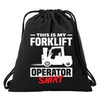 This Is My Forklift Operator Forklift Drawstring Bag