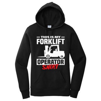 This Is My Forklift Operator Forklift Women's Pullover Hoodie