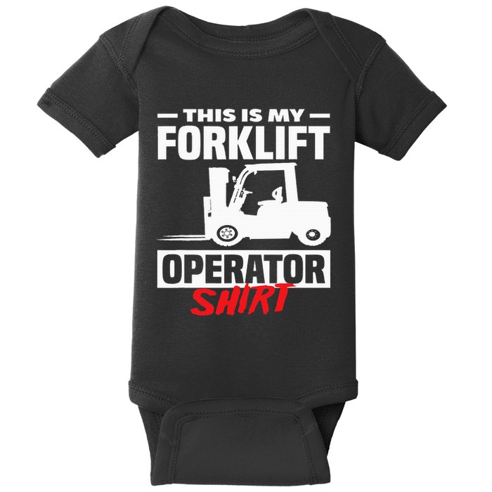 This Is My Forklift Operator Forklift Baby Bodysuit