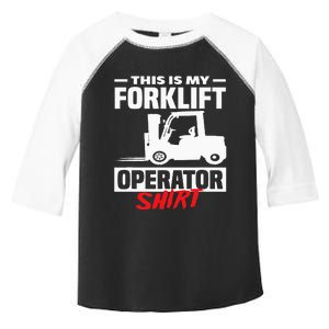 This Is My Forklift Operator Forklift Toddler Fine Jersey T-Shirt