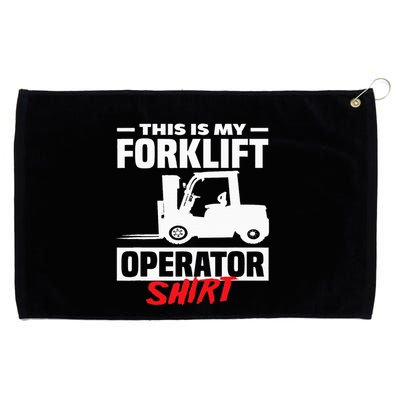 This Is My Forklift Operator Forklift Grommeted Golf Towel