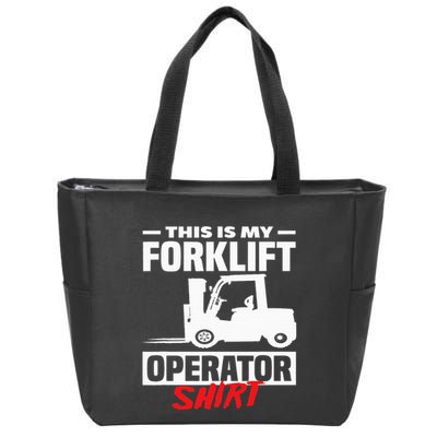 This Is My Forklift Operator Forklift Zip Tote Bag
