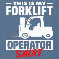 This Is My Forklift Operator Forklift Garment-Dyed Sweatshirt