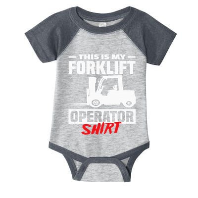 This Is My Forklift Operator Forklift Infant Baby Jersey Bodysuit