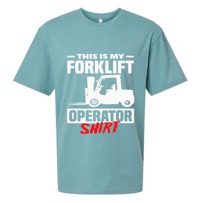 This Is My Forklift Operator Forklift Sueded Cloud Jersey T-Shirt