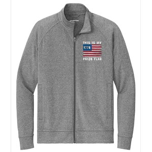 This Is My Pride Flag USA American 4th Of July Patriotic Stretch Full-Zip Cadet Jacket