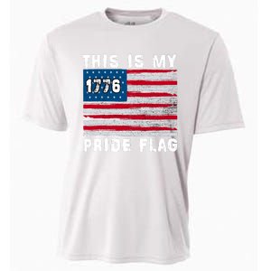 This Is My Pride Flag USA American 4th Of July Patriotic Cooling Performance Crew T-Shirt