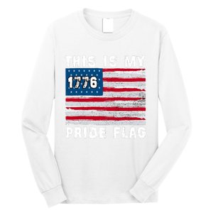 This Is My Pride Flag USA American 4th Of July Patriotic Long Sleeve Shirt