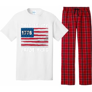 This Is My Pride Flag USA American 4th Of July Patriotic Pajama Set