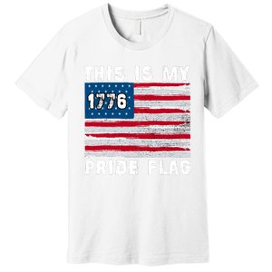 This Is My Pride Flag USA American 4th Of July Patriotic Premium T-Shirt