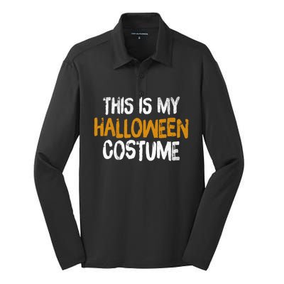 This Is My Halloween Costume Silk Touch Performance Long Sleeve Polo