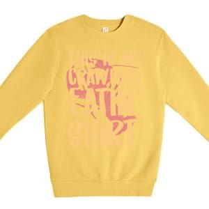 This Is My Crawfish Eatin Gift Boil Season Gift Premium Crewneck Sweatshirt