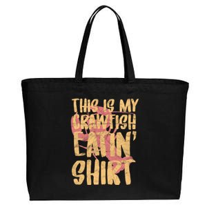 This Is My Crawfish Eatin Gift Boil Season Gift Cotton Canvas Jumbo Tote