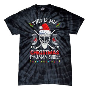 This Is My Christmas Pajama Funny Ice hockey Christmas Tie-Dye T-Shirt